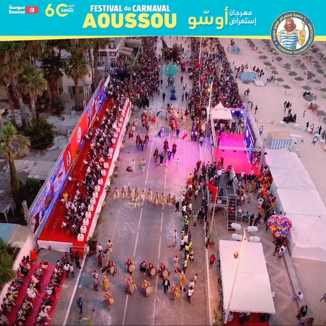 Le retour du défilé dans les rues de Sousse